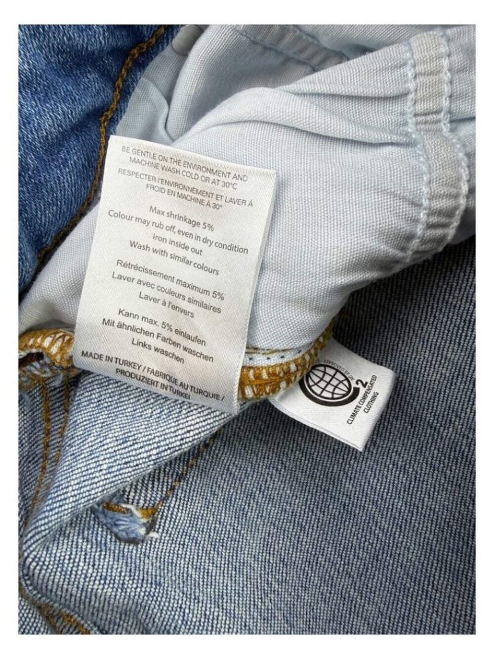 Ganni Mid Rise Side Split Hem Slim Jean - Picture 5 of 8